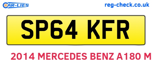 SP64KFR are the vehicle registration plates.