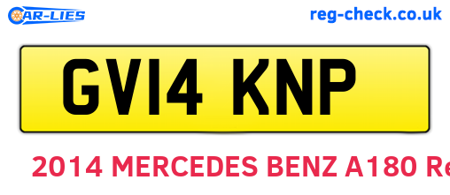 GV14KNP are the vehicle registration plates.