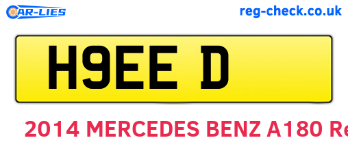 H9EED are the vehicle registration plates.
