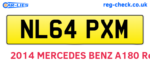NL64PXM are the vehicle registration plates.