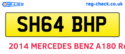 SH64BHP are the vehicle registration plates.