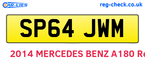 SP64JWM are the vehicle registration plates.