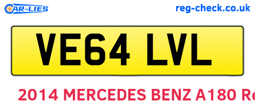 VE64LVL are the vehicle registration plates.