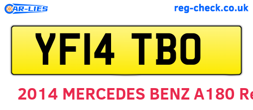 YF14TBO are the vehicle registration plates.