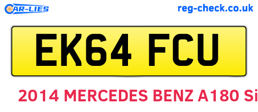 EK64FCU are the vehicle registration plates.