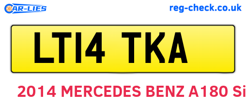 LT14TKA are the vehicle registration plates.