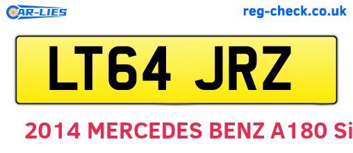 LT64JRZ are the vehicle registration plates.