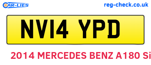NV14YPD are the vehicle registration plates.