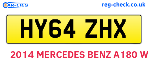 HY64ZHX are the vehicle registration plates.
