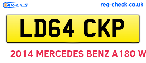 LD64CKP are the vehicle registration plates.