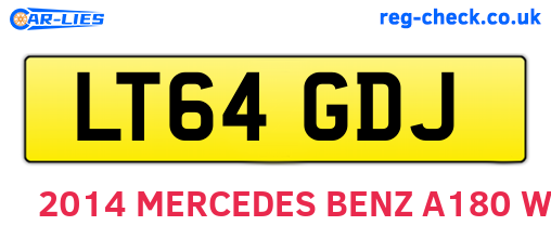 LT64GDJ are the vehicle registration plates.