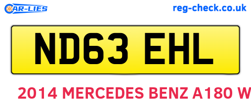 ND63EHL are the vehicle registration plates.