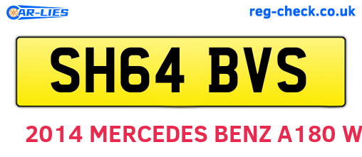 SH64BVS are the vehicle registration plates.