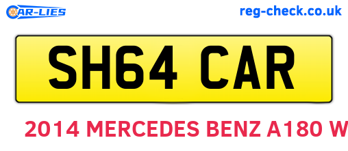SH64CAR are the vehicle registration plates.