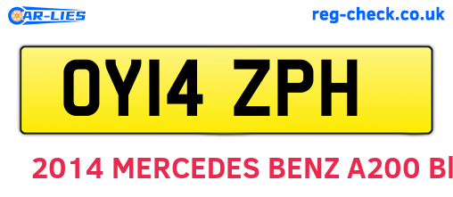 OY14ZPH are the vehicle registration plates.