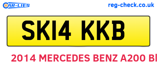 SK14KKB are the vehicle registration plates.