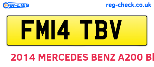 FM14TBV are the vehicle registration plates.