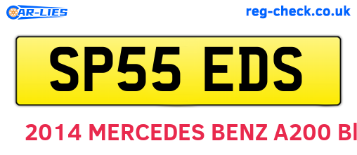 SP55EDS are the vehicle registration plates.