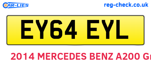 EY64EYL are the vehicle registration plates.