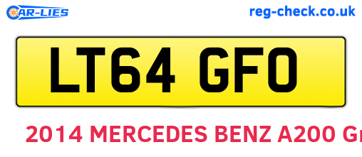 LT64GFO are the vehicle registration plates.