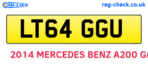 LT64GGU are the vehicle registration plates.