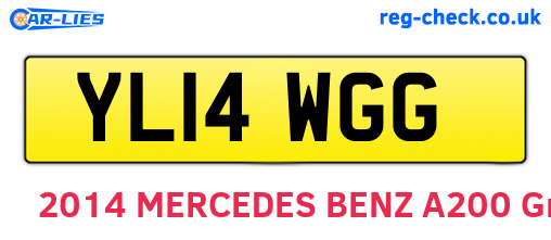 YL14WGG are the vehicle registration plates.