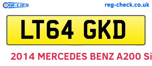 LT64GKD are the vehicle registration plates.