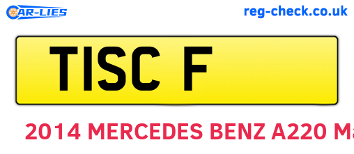 T1SCF are the vehicle registration plates.