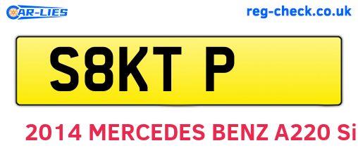 S8KTP are the vehicle registration plates.