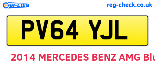 PV64YJL are the vehicle registration plates.