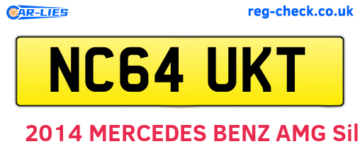 NC64UKT are the vehicle registration plates.