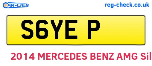 S6YEP are the vehicle registration plates.