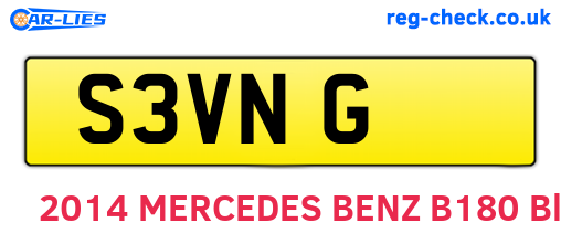 S3VNG are the vehicle registration plates.