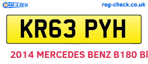 KR63PYH are the vehicle registration plates.