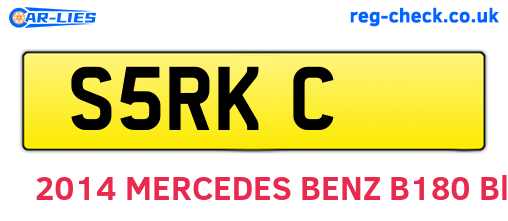 S5RKC are the vehicle registration plates.