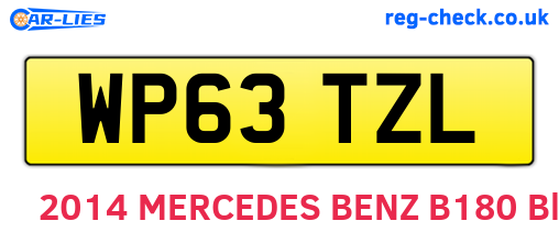 WP63TZL are the vehicle registration plates.