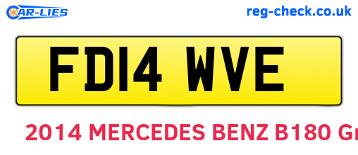 FD14WVE are the vehicle registration plates.