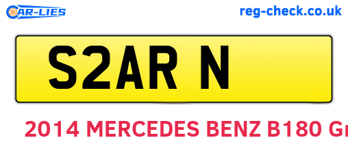 S2ARN are the vehicle registration plates.