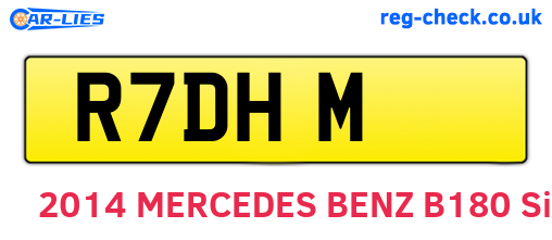 R7DHM are the vehicle registration plates.