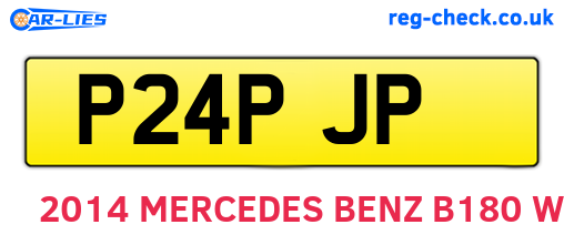 P24PJP are the vehicle registration plates.