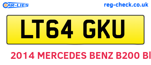 LT64GKU are the vehicle registration plates.