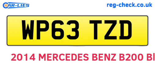 WP63TZD are the vehicle registration plates.