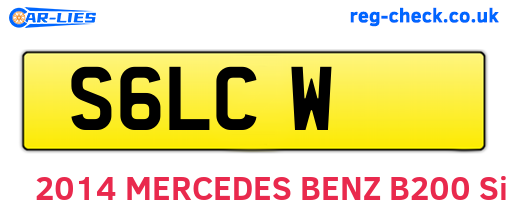 S6LCW are the vehicle registration plates.