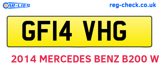 GF14VHG are the vehicle registration plates.