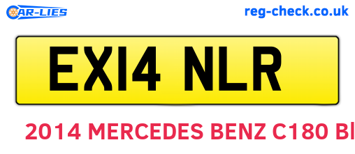 EX14NLR are the vehicle registration plates.