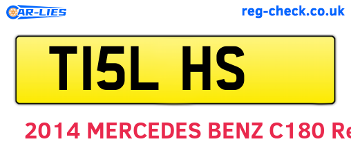 T15LHS are the vehicle registration plates.
