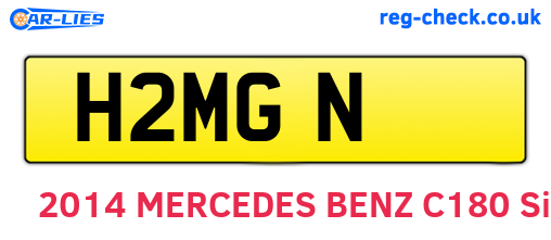 H2MGN are the vehicle registration plates.