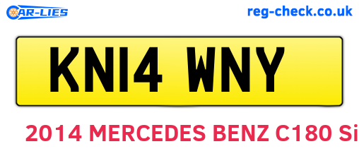 KN14WNY are the vehicle registration plates.