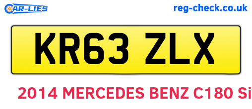 KR63ZLX are the vehicle registration plates.