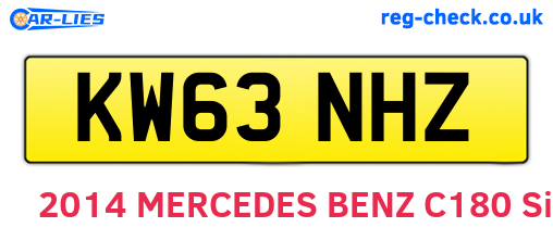 KW63NHZ are the vehicle registration plates.
